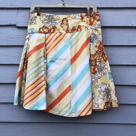 Fossil Flared Skirt Size 0 Bright Colors - Picture 2 of 5